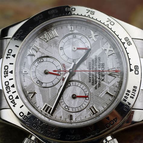 vintage watch with meteorite dial